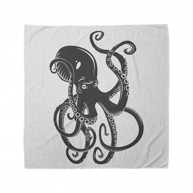 Cartoon Octopus in Sea Bandana