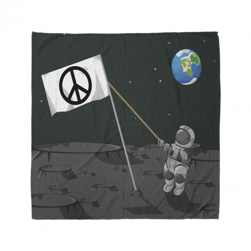 Astronaut Setting a Flag Bandana