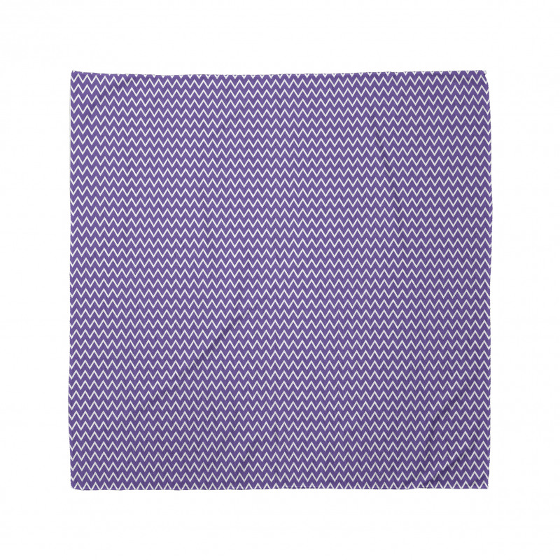 Geometrik Bandana Mor Fonlu Zikzaklar