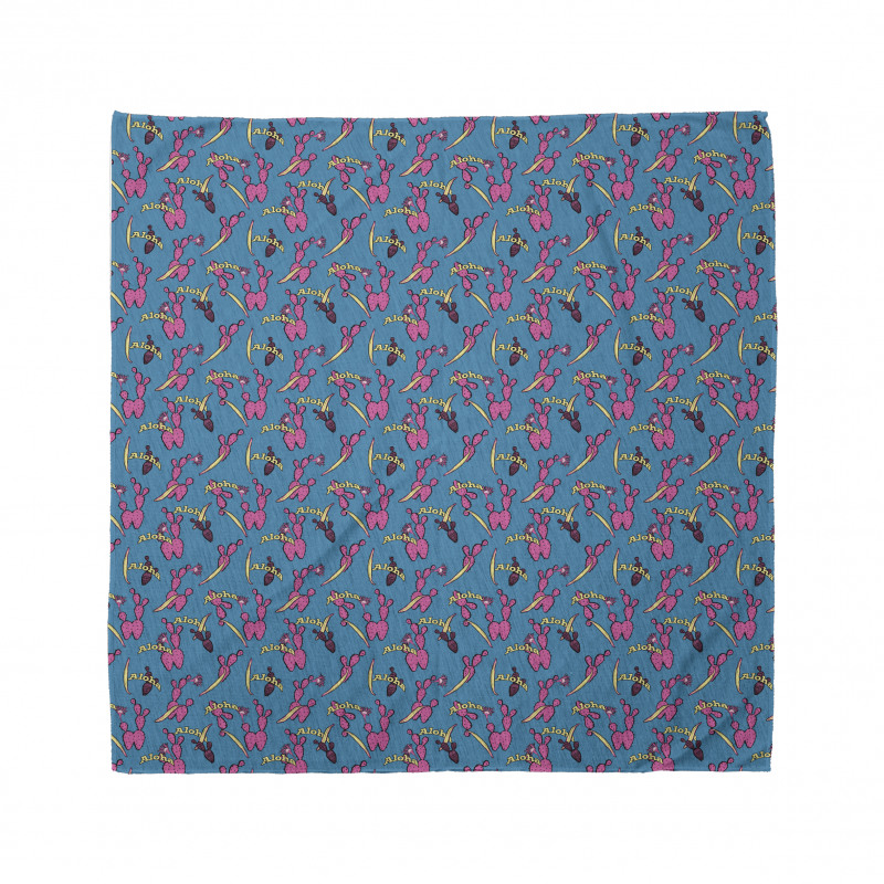 Colorful Spiky Cactus Pattern Bandana