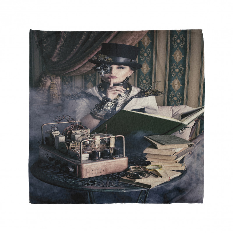 Steampunk Woman Vintage Bandana