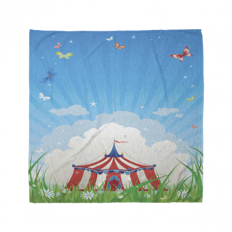 Circus Tent with Clouds Bandana