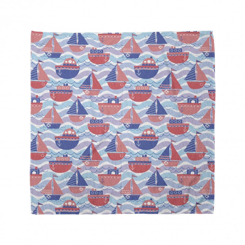 Sailing Boats Wave Graphic Bandana