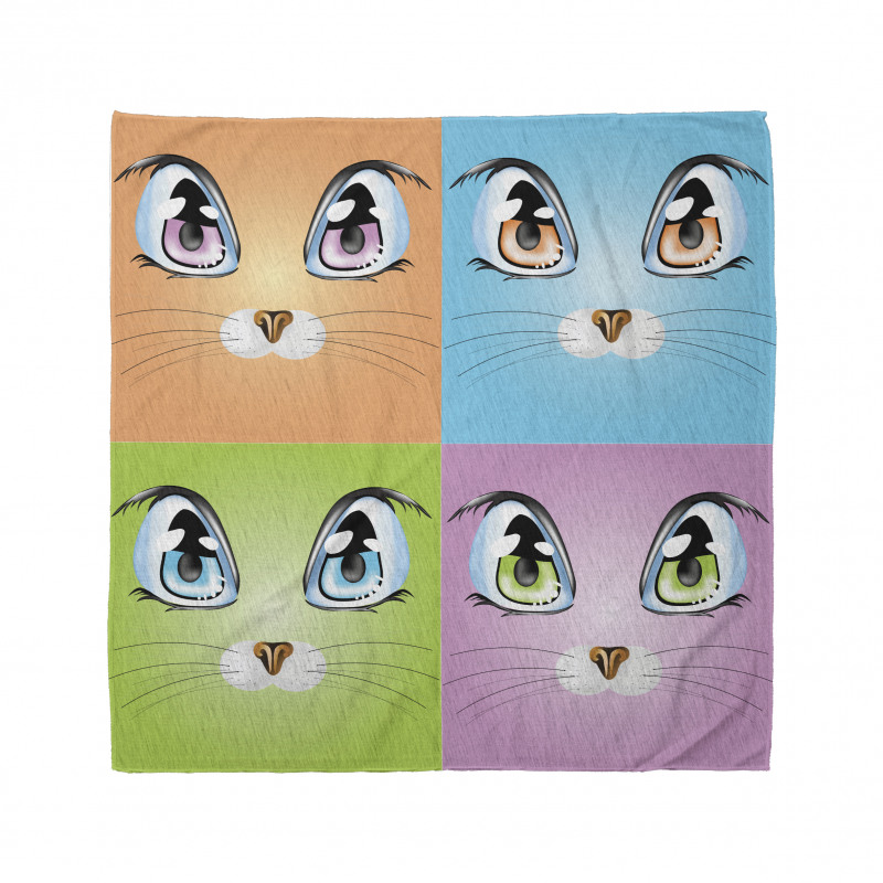 Colorful Animal Kitten Bandana