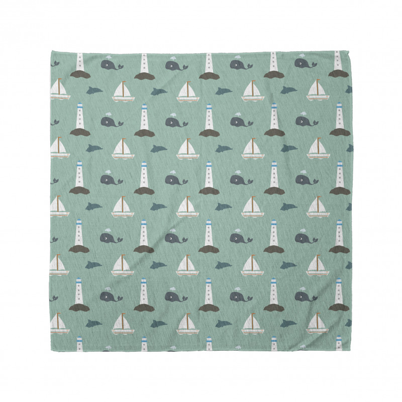 Lighthouse Sailing Boats Bandana