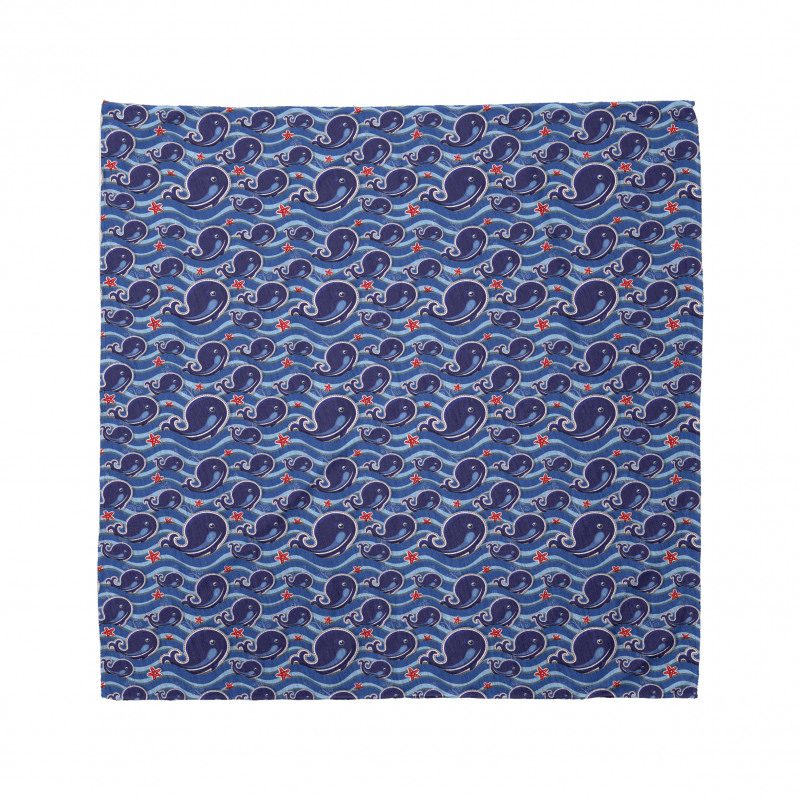 Big Cartoon Fish Mammals Bandana