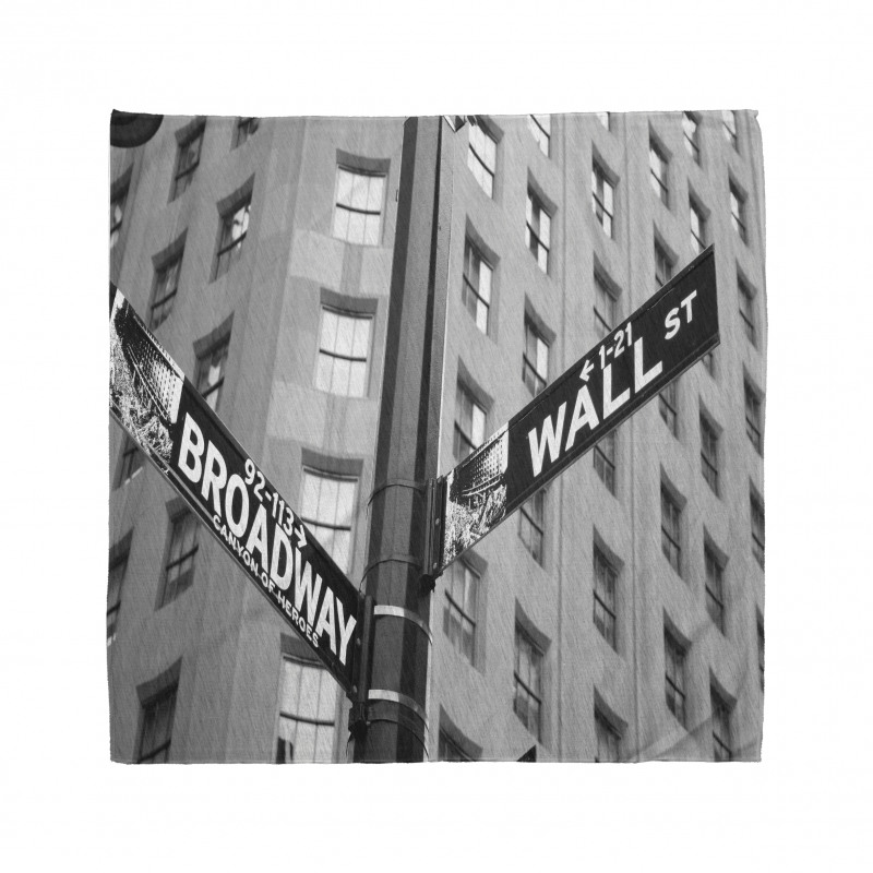 Ülkeler ve Şehirler Bandana Wall Street ve Broadway