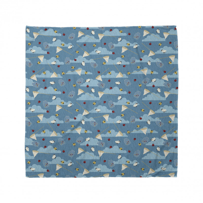 Ladybird Clouds Bugs Art Bandana