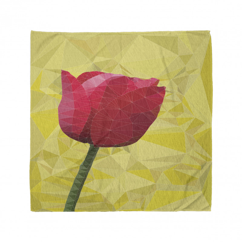 Geometric  Blooming Tulip Bandana