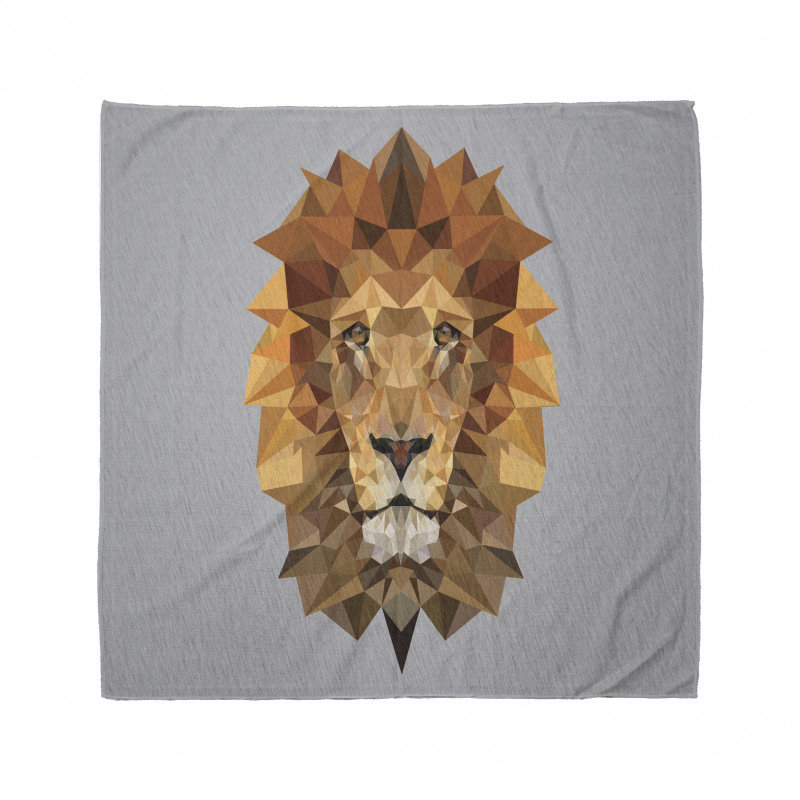 Lion in Geometric Details Bandana