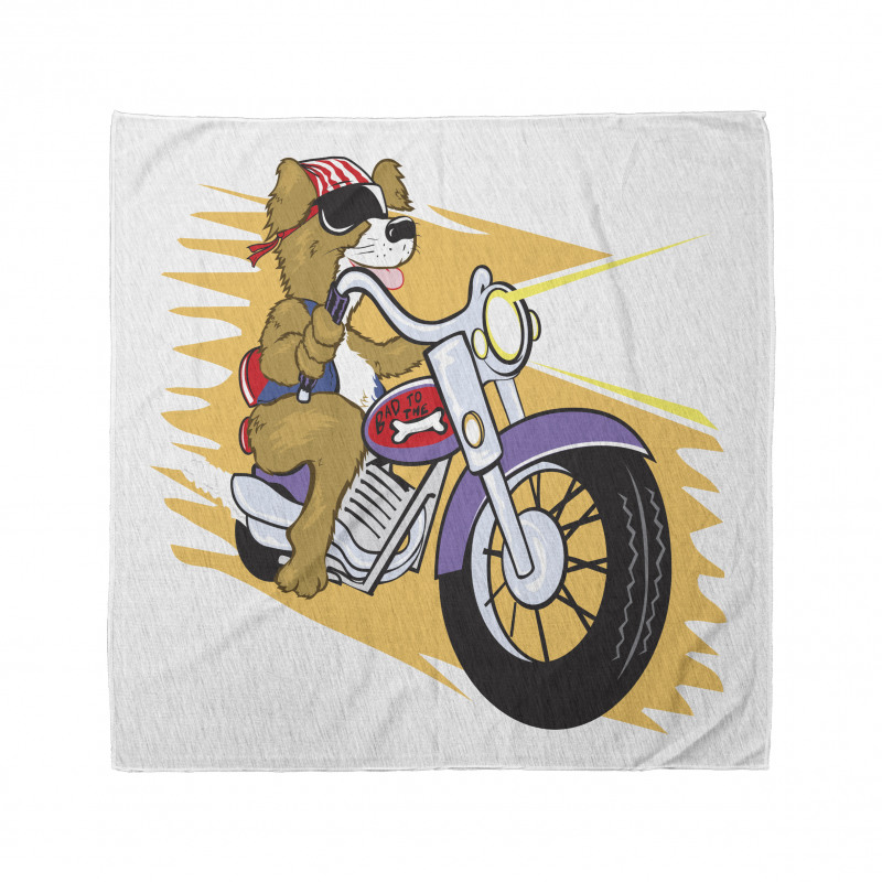 Doggie on a Motorcycle Bandana