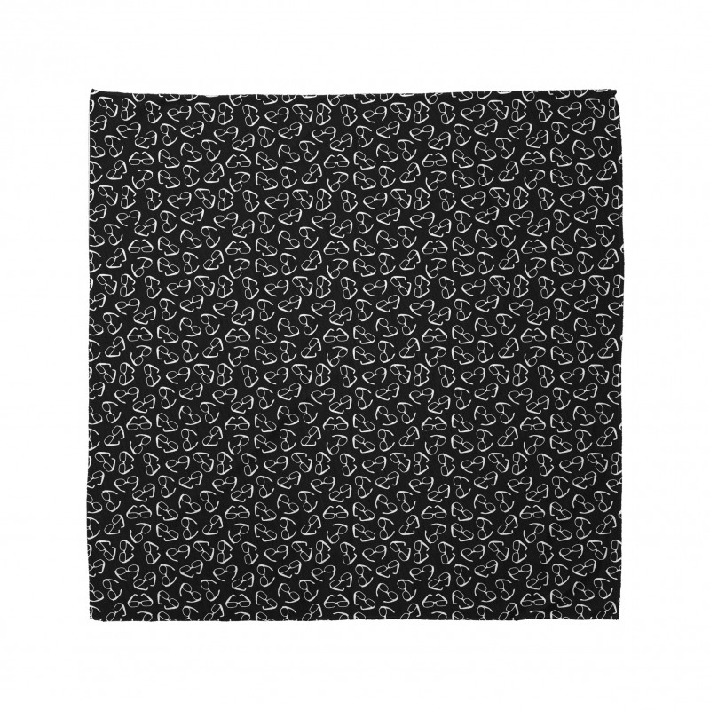 Monochrome Random Shades Bandana