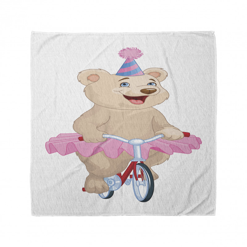 Bear in a Tutu on a Bike Bandana