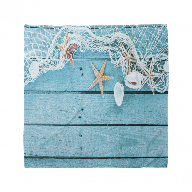 Nautical Shells and Net Bandana