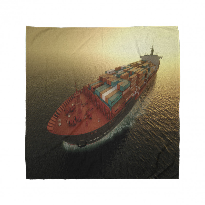 Container Ship at Sunrise Bandana