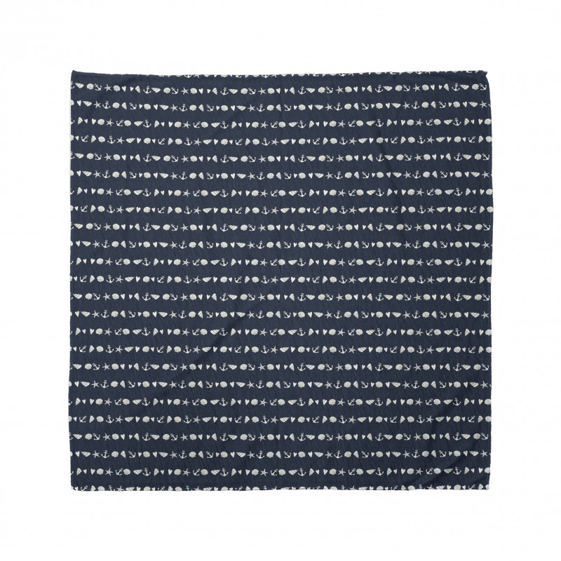 Horizontal Nautical Items Bandana