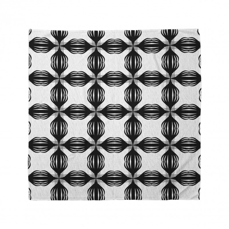 Monochrome Abstract Items Bandana