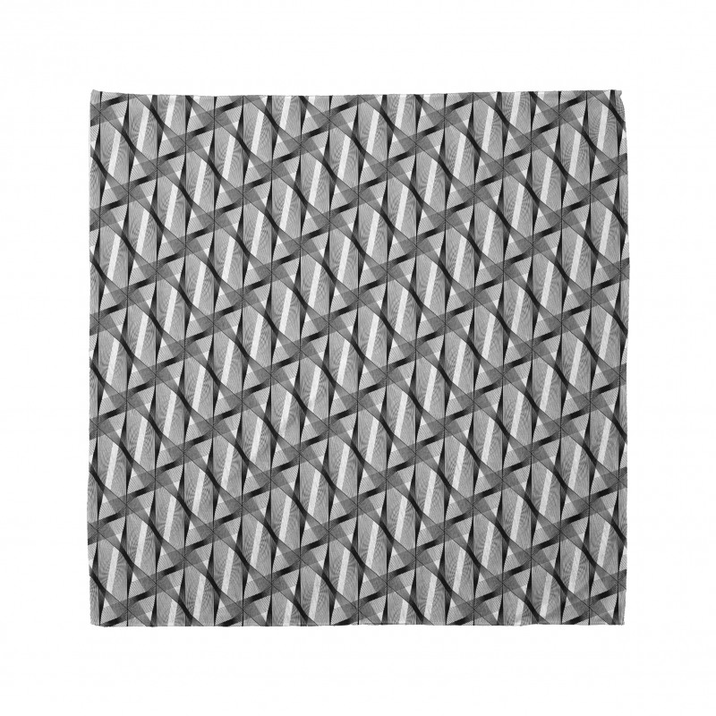 Monotone Greyscale Shapes Bandana