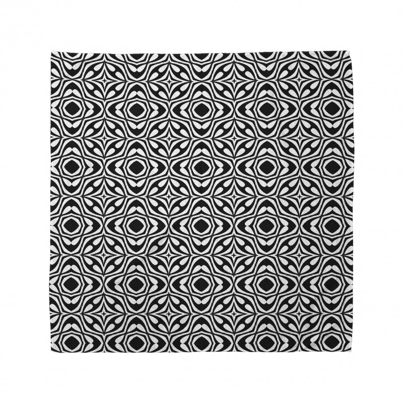 Retro Monotone Drop Rounds Bandana