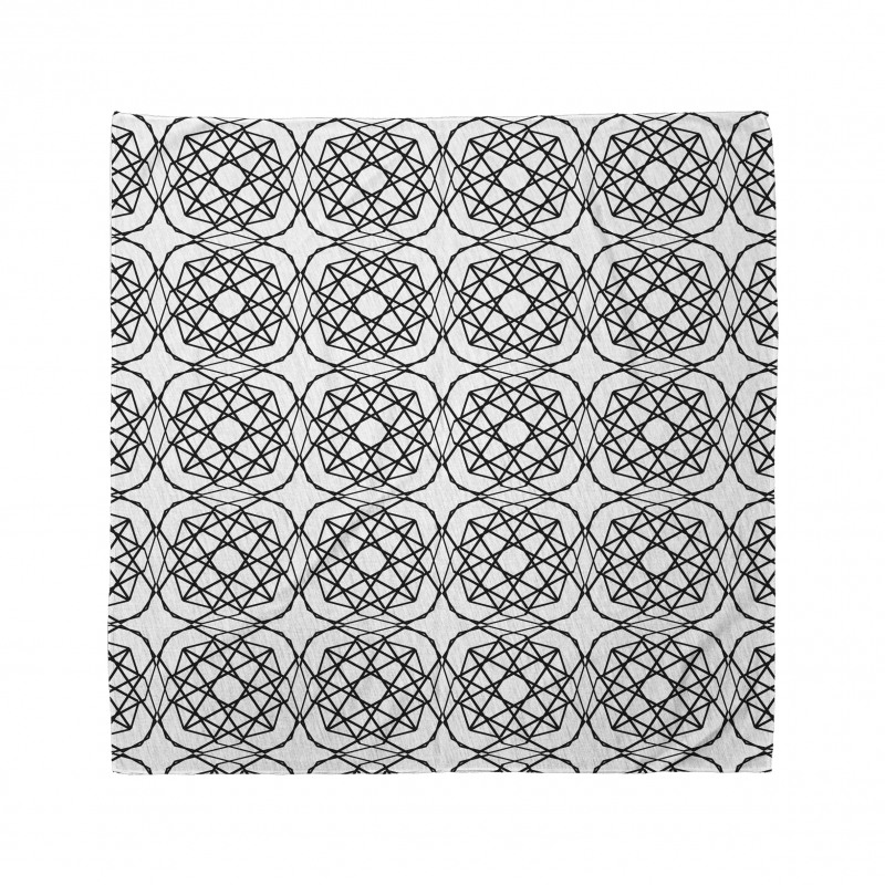 Monotone Inspired Line Art Bandana