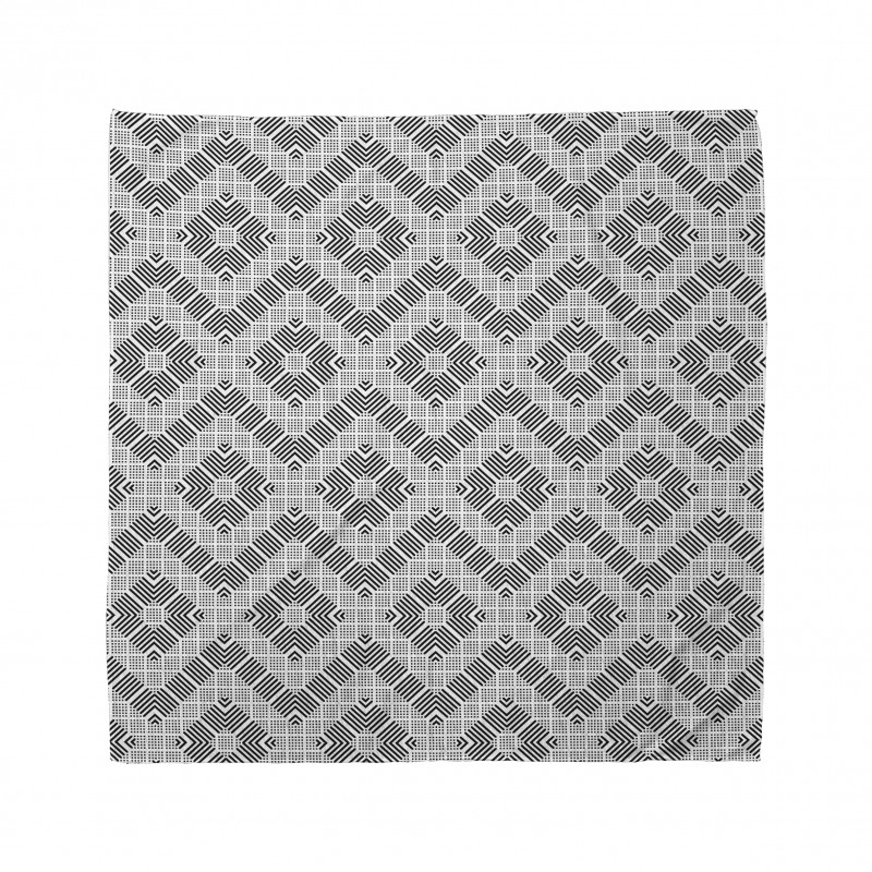 Zigzag and Squares Art Bandana