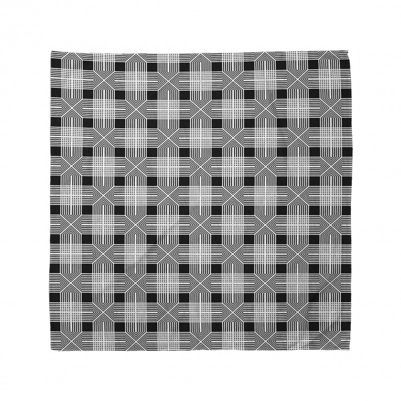 Gingham Inspired Pattern Bandana