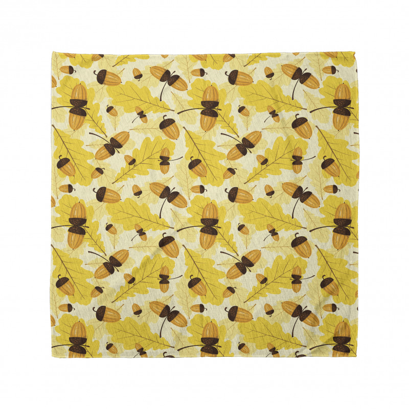 Fall Season Oak Leaf Acorns Bandana