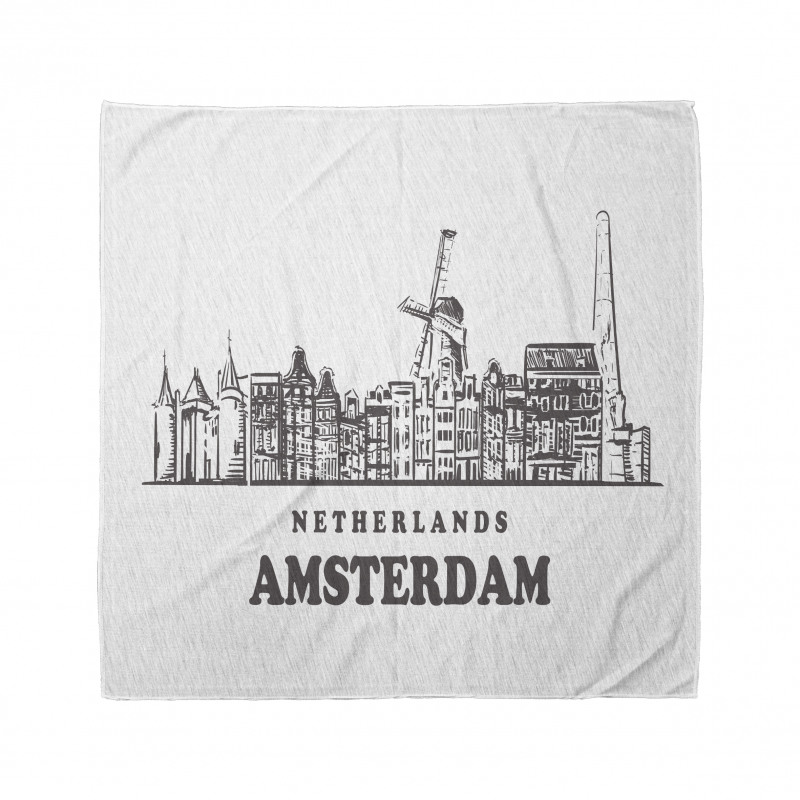 Netherlands City Skyline Bandana