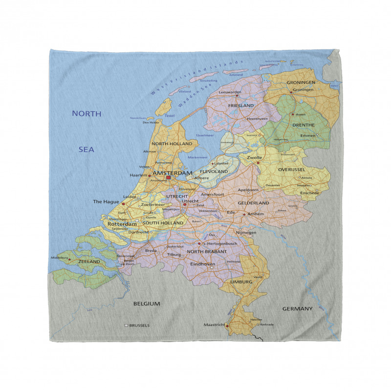 Map of Surrounded Regions Bandana