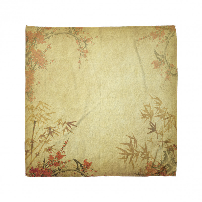 Bamboo Stems and Blooms Bandana