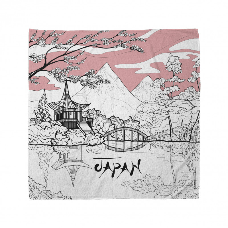 Japon Bandana Soyut Geleneksel Desen