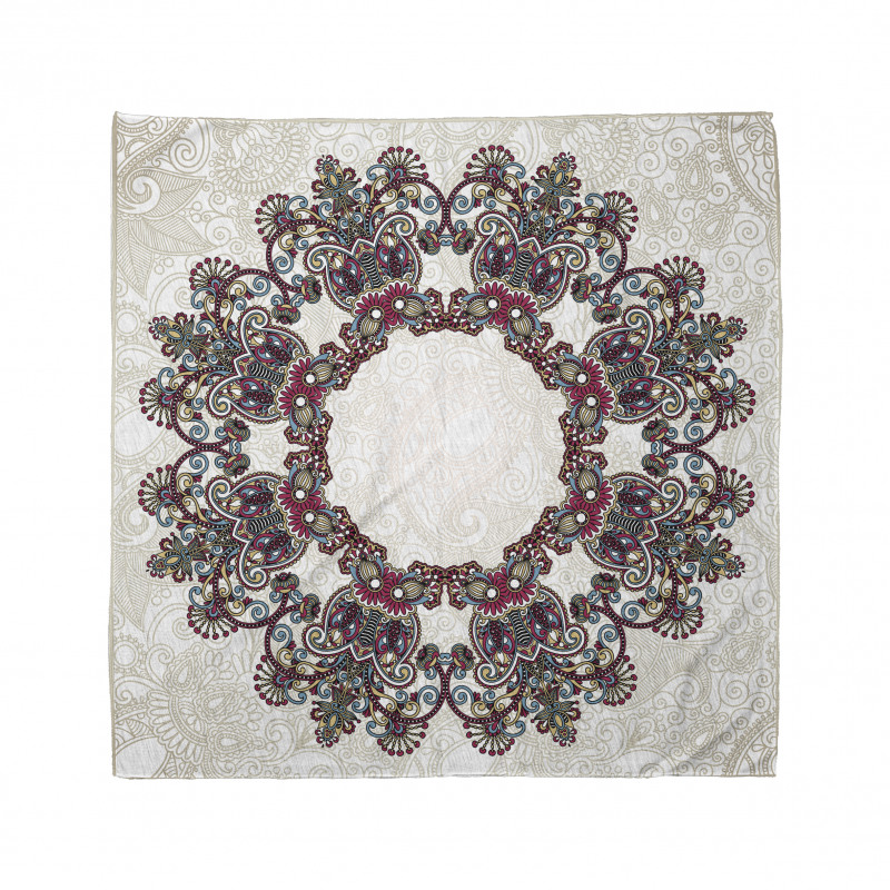 Mandala Bandana Çiçek Süslemeli