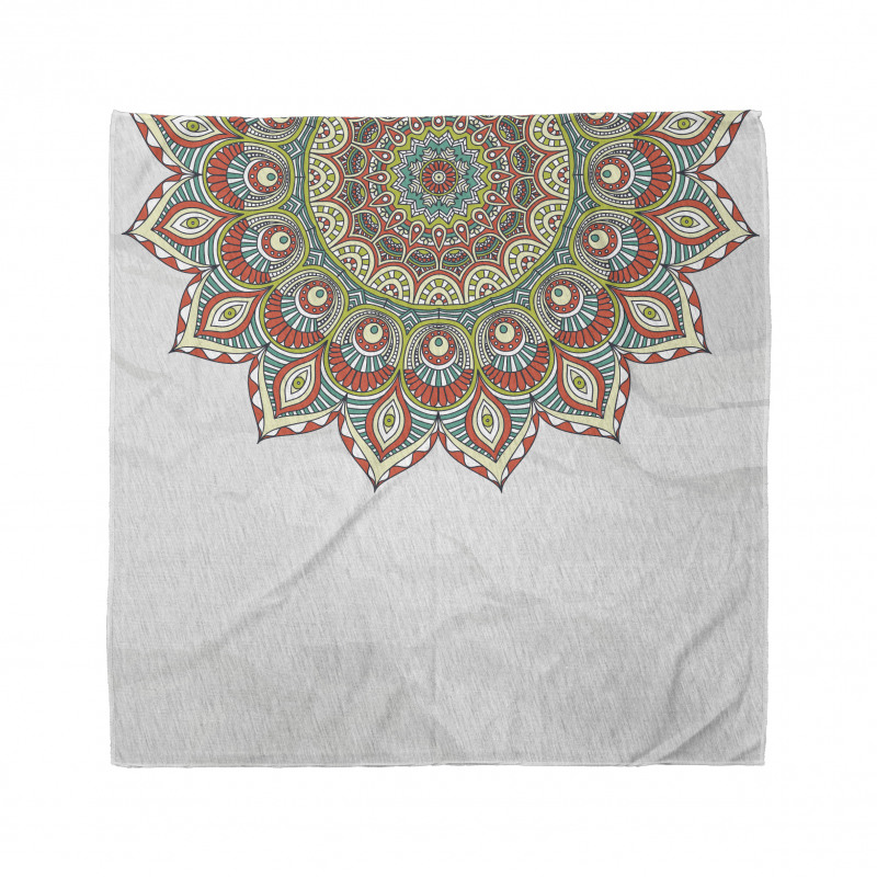 Mandala Bandana Çiçekli Hint Stili