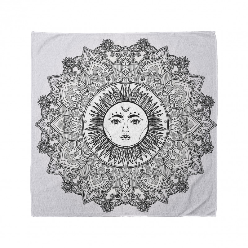 Mandala Bandana Güneş Tanrısı Desenli