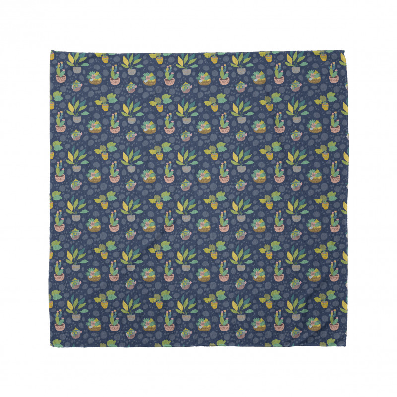 House Plant Succulents Bandana