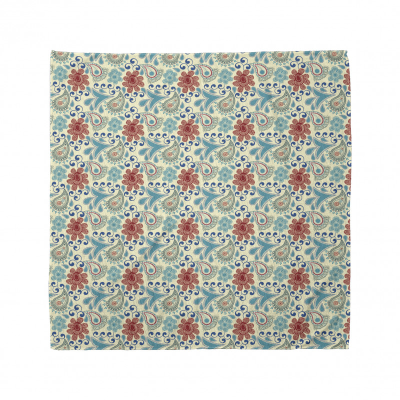 Flowers Folk Motifs Bandana