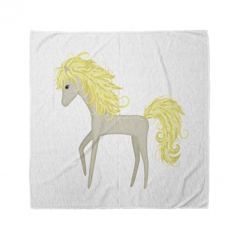 Blonde Little Horse Cartoon Bandana