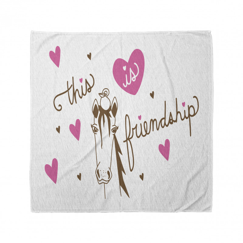 This is Friendship Horse Bird Bandana