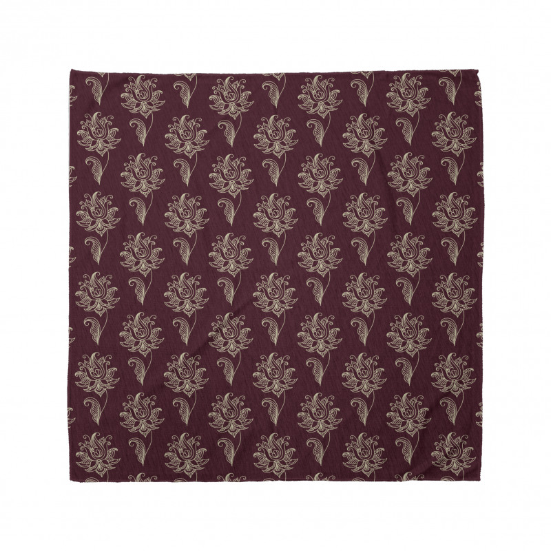 Damask Style Motifs Graphic Bandana