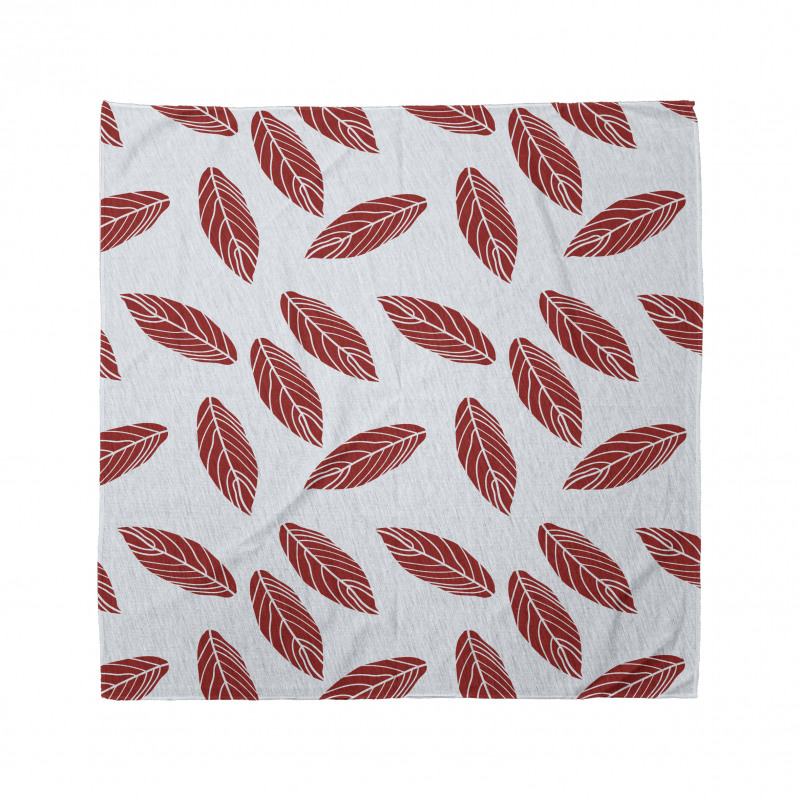 Modern Abstract Leaf Motif Bandana