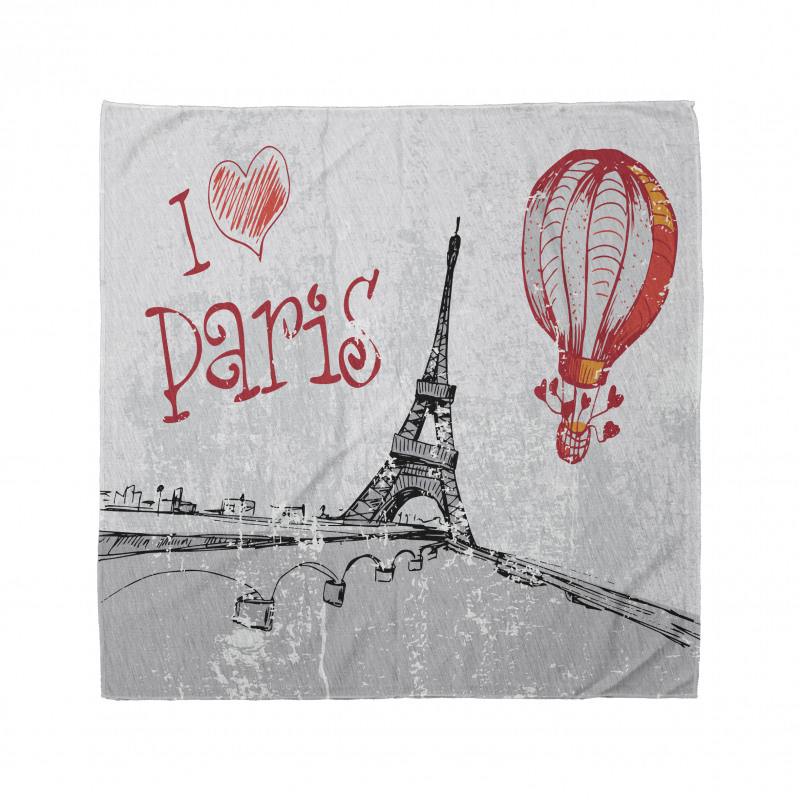 Paris Hot Air Balloon Bandana