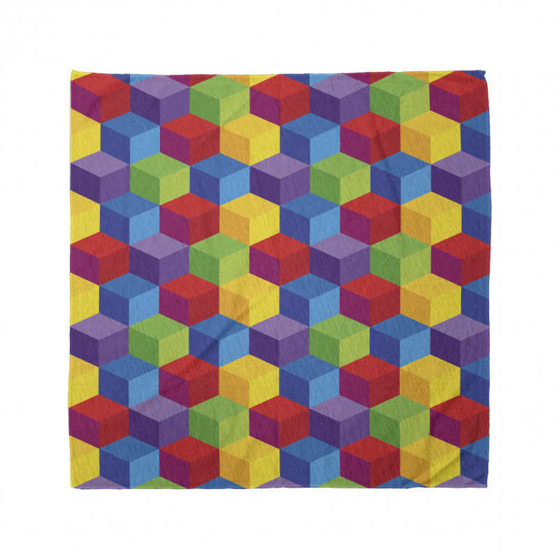 Geometrik Bandana Rengarenk ve Eğlenceli Simetrik Küpler