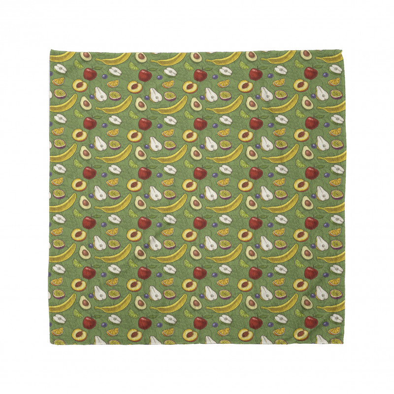 Avocado Apples Banana Lime Bandana