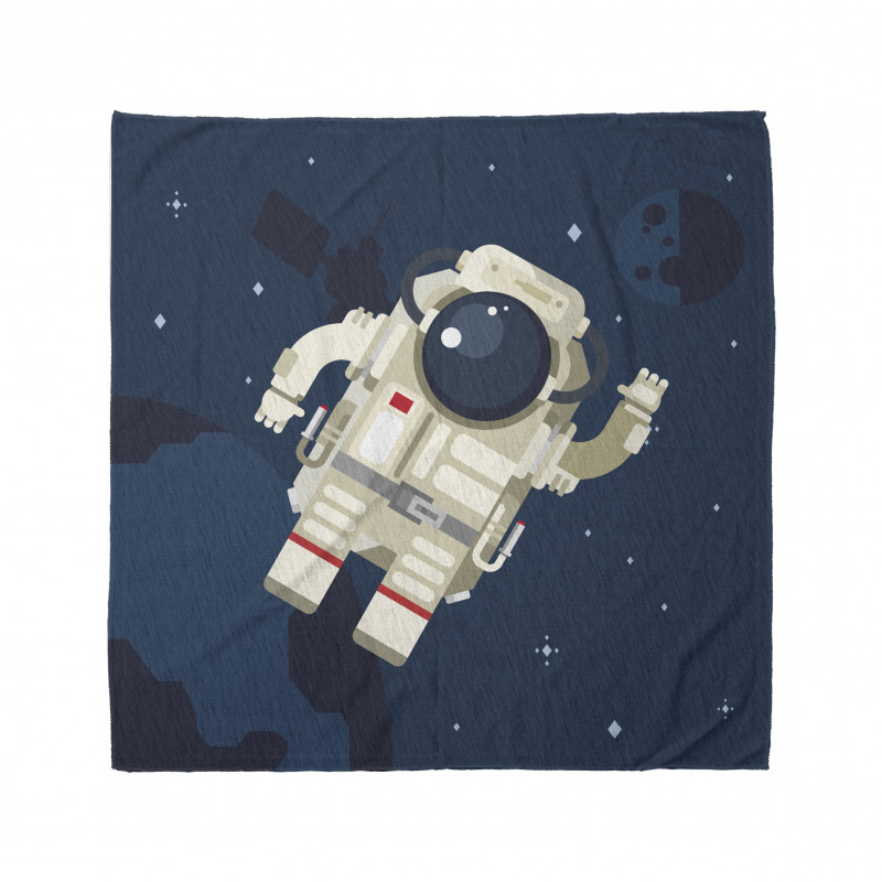 Man Exploring and Waving Bandana