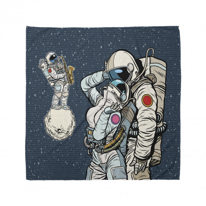 Romantic Couple in Space Bandana