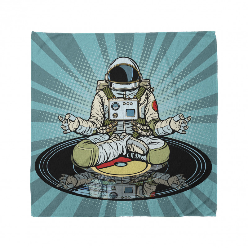 Funny Spaceman Doing Yoga Bandana