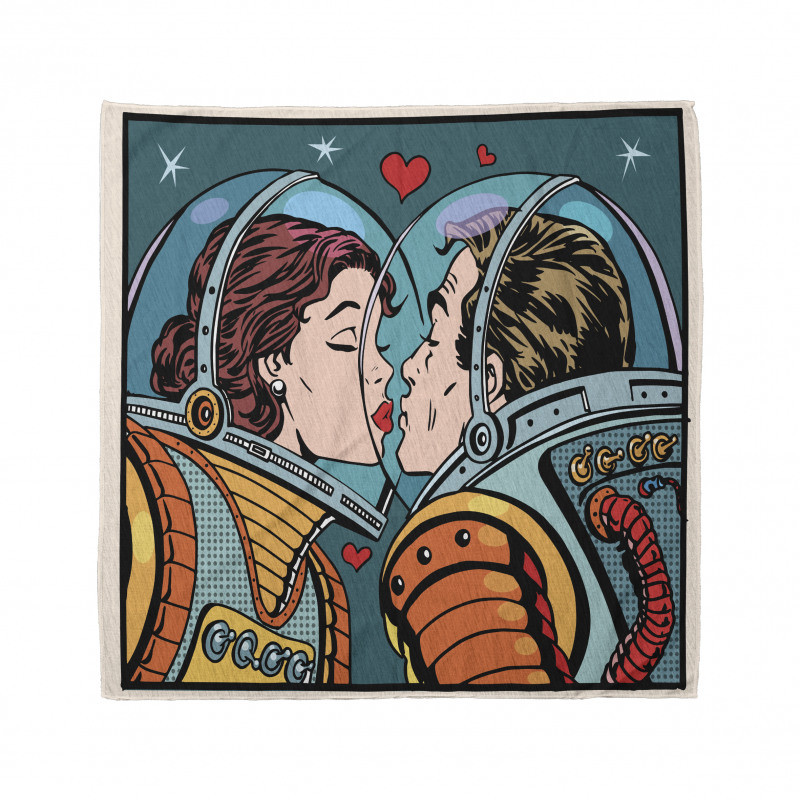 Cartoon Kiss in Space Bandana