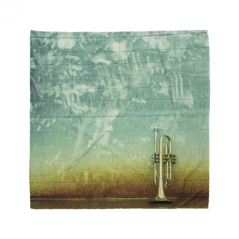 Old Worn Trumpet Grungy Bandana