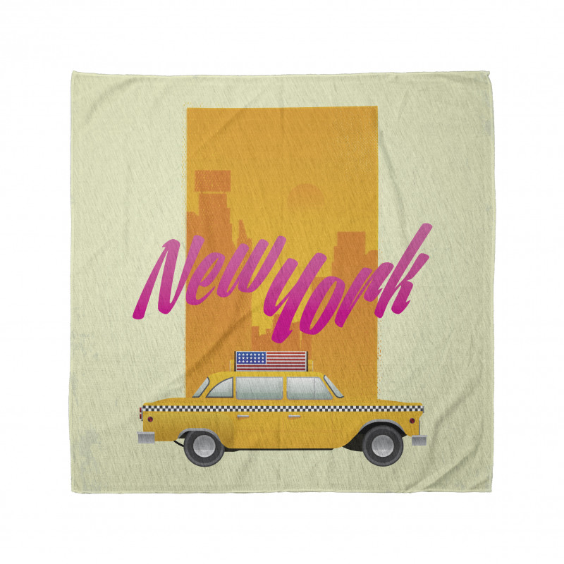 New York Bandana Sanatsal Meşhur Şehir İsmi ve Ulaşım Aracı