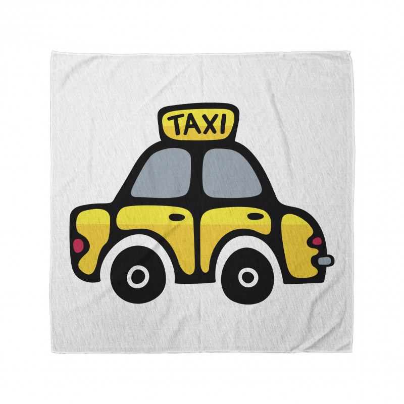 Taxi Bandana Oyuncak Gibi Araba Motifi Hızlı Eğlenceli